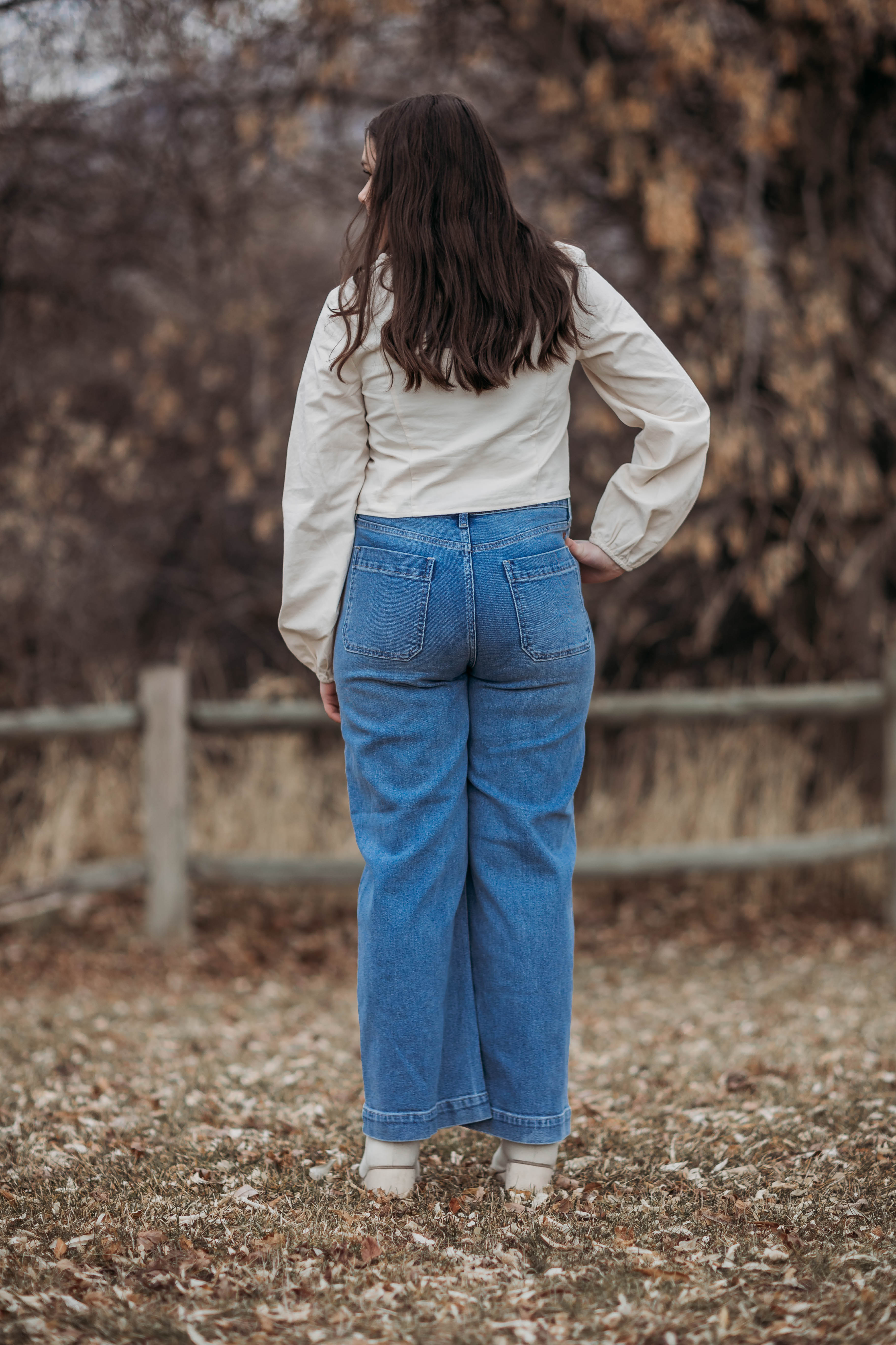 Leah jeans--medium denim